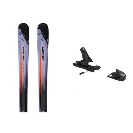 Salomon STANCE PRO 86 VIOTUL/NAS ski pack : Colour - VIOLET TULIP/NASTURTIUM/BLACK, Ski size - 169