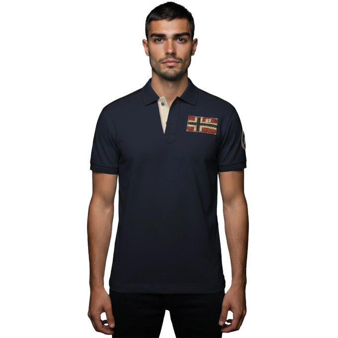 Napapijri E-ARCHIVE Poloshirt SS Marineblau