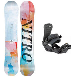 Snowboard-Set LECTRA ABSTRACT + Bindung : Größe der Skier - 146