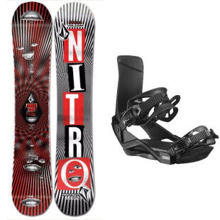 Nitro BEAST X VOLCOM confezione snowboard + attacchi : Dimensioni dello sci - 158