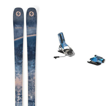 Pack skis Blizzard ANOMALY 88 + fix : Couleur - BLEU/OR, Taille des skis - 176