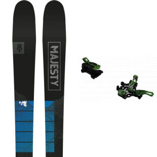 Set da sci MAJESTY SUPERWOLF CARBON + attacco : Colore - Nero, Dimensioni dello sci - 172