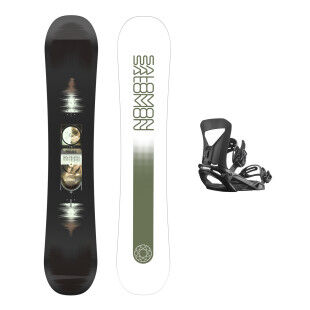 SALOMON Pulse + Pact Black Snowboard-Set