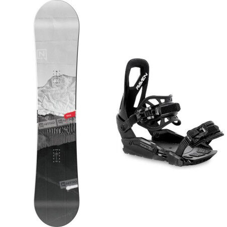 Nitro PRIME RAW WIDE Snowboard Pack + Bindung : Größe der Skier - 159