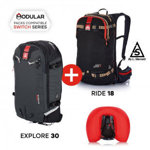 Paquete Arva SWITCH MIX RIDE18+EXPLORE30 con airbag