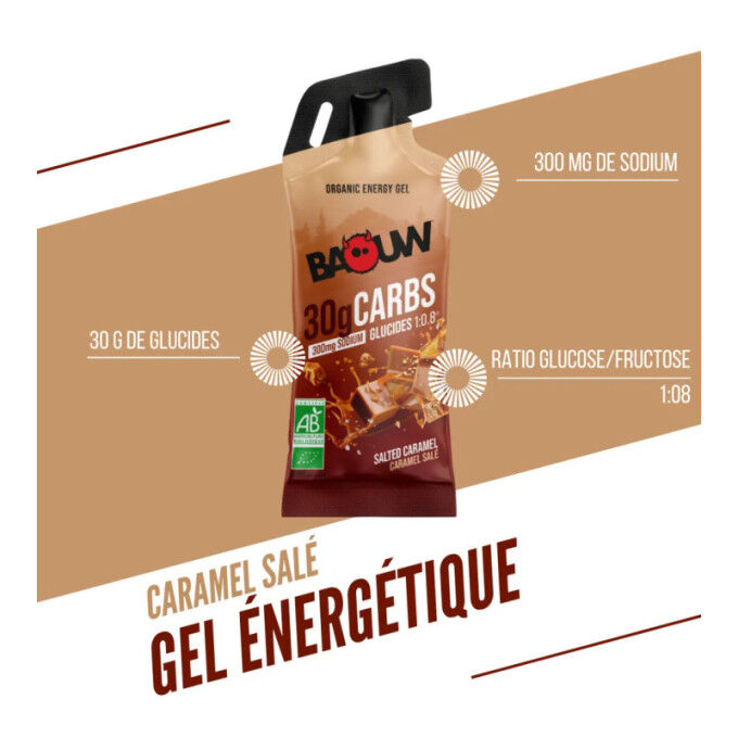 Organic energy gel Baouw Salted Caramel 44g | Speck-Sports