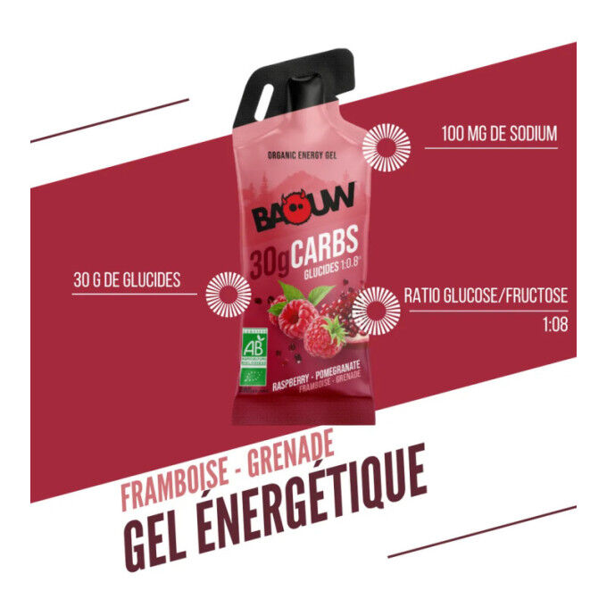 Baouw Bio Energiegel Himbeere-Granatapfel | Speck-Sports