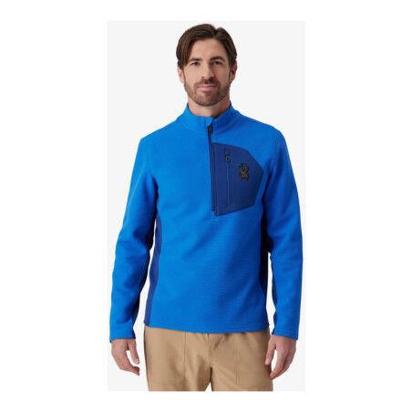 Jersey de forro polar Spyder Bandit con media cremallera para hombre | Esquí y actividades al aire libre