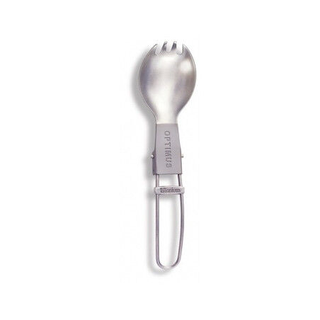 optimus Folding titanium spoon/fork