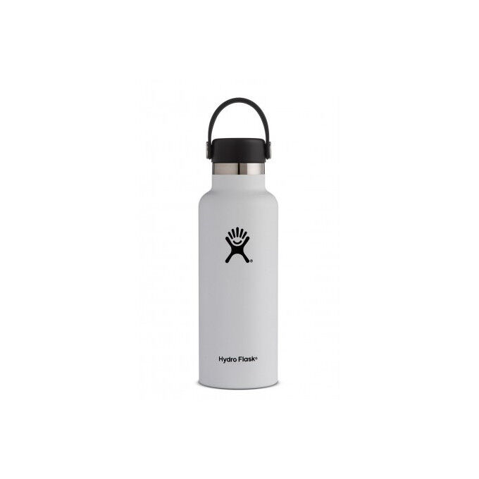 Hydro Flask 18 oz Standard Mouth w/Standard Flex Cap White Hydro Flask 18 oz Standard Mouth w/Standard Flex Cap White