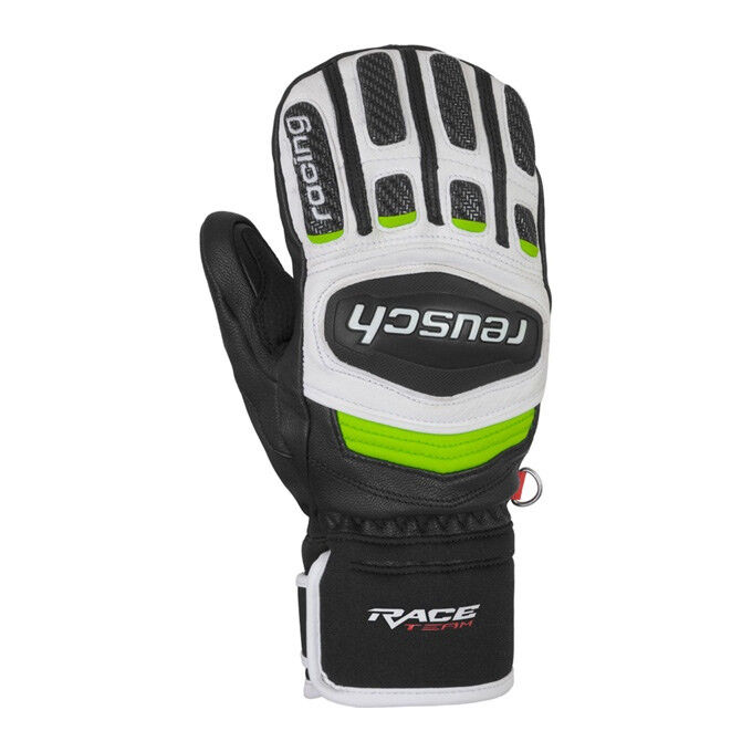 Reusch PRIME RACE R-TEX® XT JUNIOR MITTEN black/white/neon green