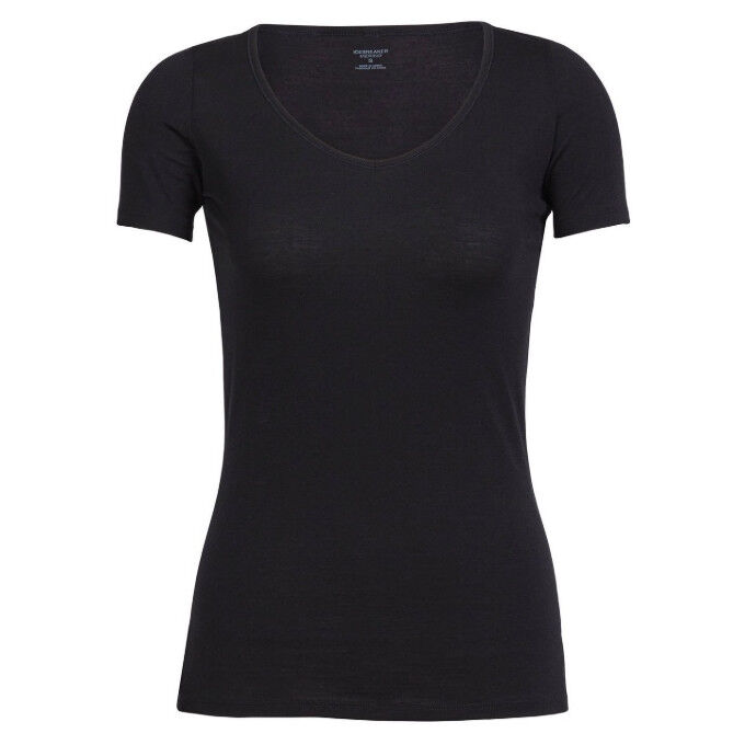 Icebreaker WOMENS SIREN SS SWEETHEART Black