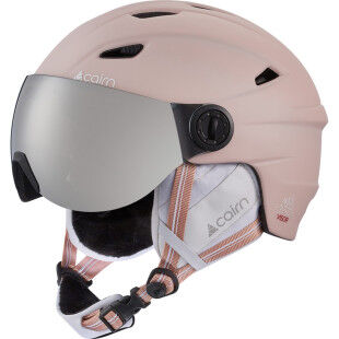 Casco esquí Cairn ELECTRON VISOR S3 powder pink