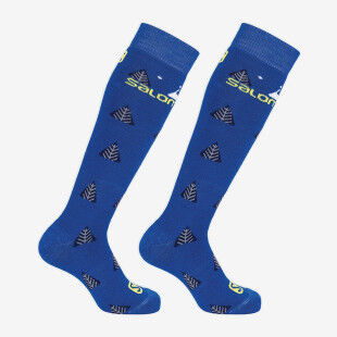 Salomon SOCKS TEAM JR 2-PACK Nautical B/Sulphur
