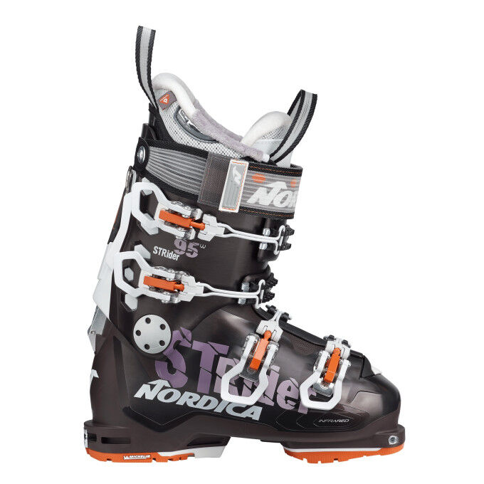 Nordica STRIDER 95 W DYN pearl black white orange ski boots Nordica STRIDER 95 W DYN pearl black white orange ski boots