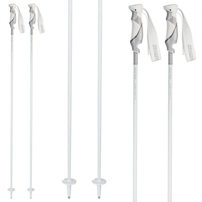 Bâtons De Ski Rebellution Carbon Silver White