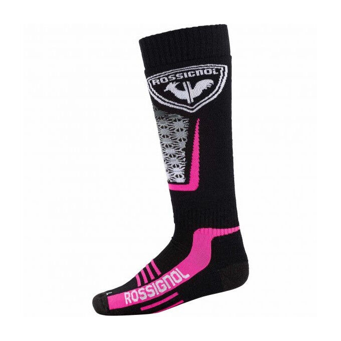 Rossignol ski socks W WOOL &amp; SILK fluo pink