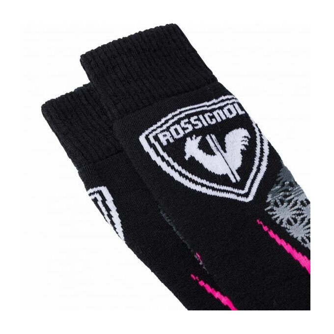 Rossignol ski socks W WOOL &amp; SILK fluo pink