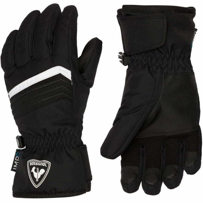 Ski gloves Rossignol JR TECH IMPR G black Ski gloves Rossignol JR TECH IMPR G black