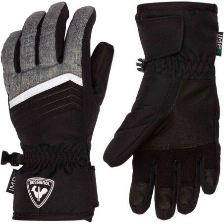 Ski gloves Rossignol JR TECH IMPR G heather grey