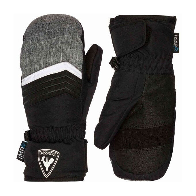 Rossignol JR TECH IMPR M heather grey ski mittens Rossignol JR TECH IMPR M heather grey ski mittens