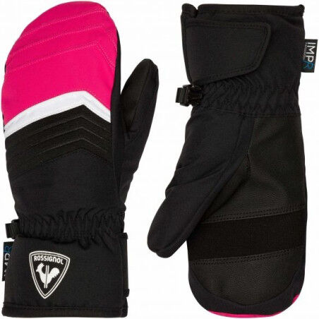 Rossignol JR TECH IMPR M pink ski mittens