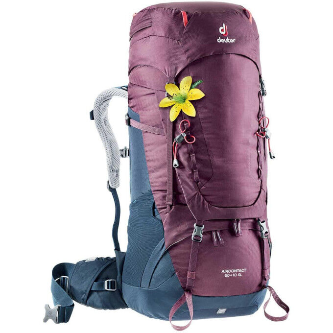 Backpack Deuter AIRCONTACT 50+10 blackberry-navy
