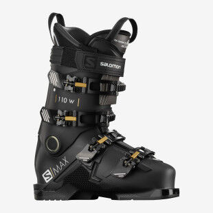 Chaussures de ski Salomon S/MAX 110 W Black / Gold / Glow