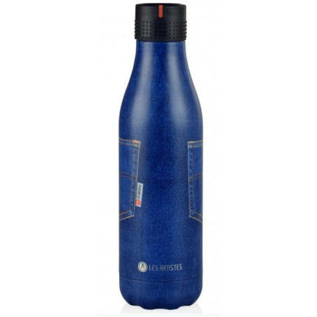 Les Artistes BOTTLE UP 500ML Insulated Bottle Pocket Blue Jean