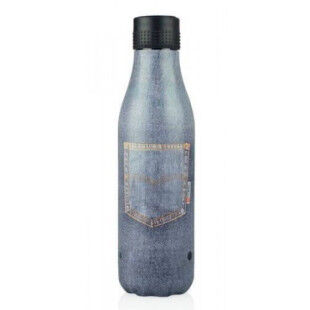 Les Artistes BOTTLE UP 500ML Insulated Bottle Pocket Jean Grey