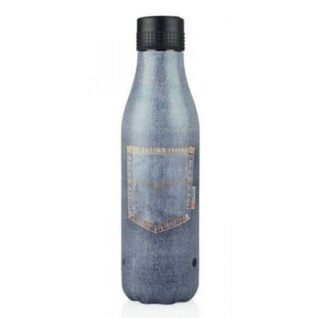 Les Artistes BOTTLE UP 500ML Insulated Bottle Pocket Jean Grey