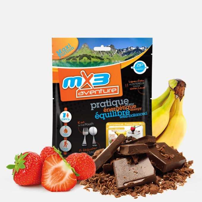 Freeze-dried dish MX3 Chocolate & crousty fruit fondue Freeze-dried dish MX3 Chocolate & crousty fruit fondue