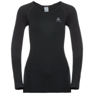 T-shirt thermique Odlo ML PERFORMANCE WARM Black/Concrete Grey