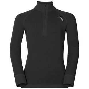 Top técnico ½ cremallera con cuello alto Odlo ACTIVE WARM Negro