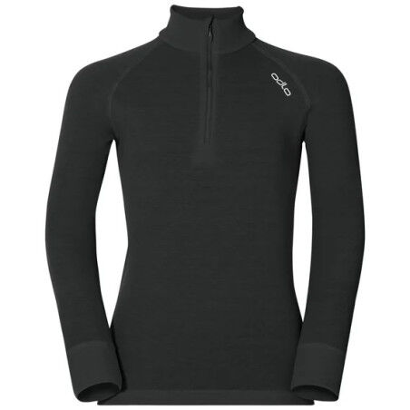 Top técnico ½ cremallera con cuello alto Odlo ACTIVE WARM Negro