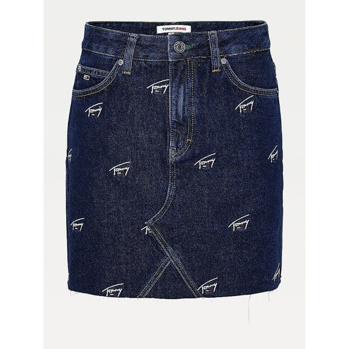 Miniskirt Tommy SHORT DENIM SKIRT Dark Blue
