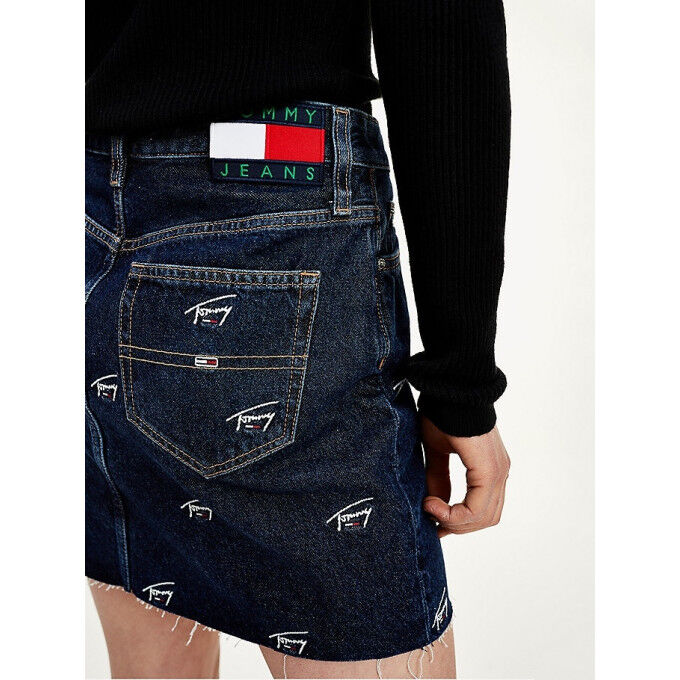 Minijupe Tommy SHORT DENIM SKIRT Dark Blue