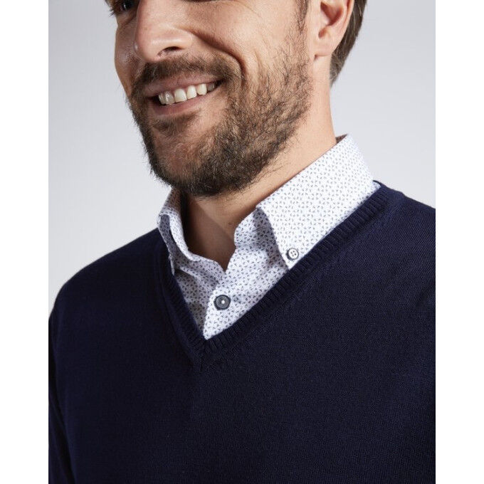 Mise au Green V-neck jumper Navy Mise au Green V-neck jumper Navy