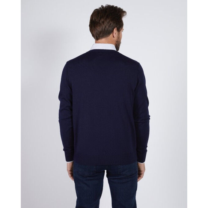 Mise au Green V-neck jumper Navy Mise au Green V-neck jumper Navy