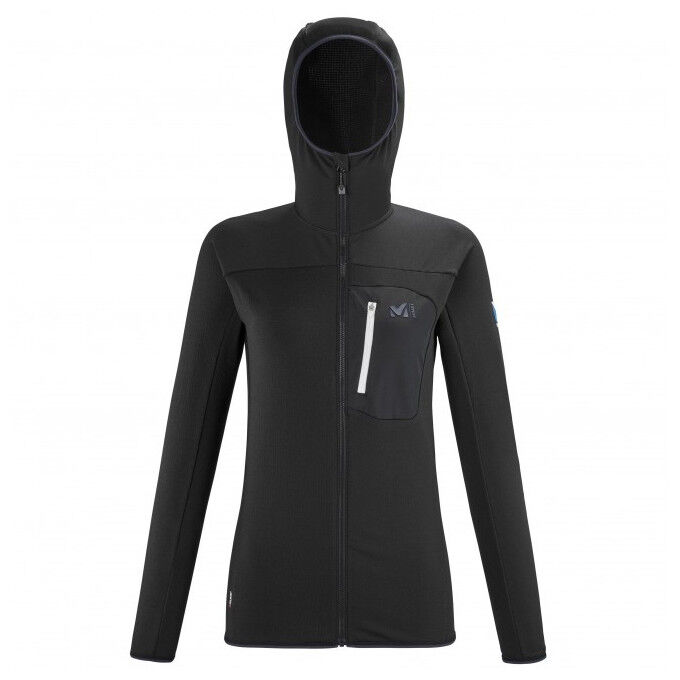Millet TRILOGY LIGHTGRID HOODIE W Black fleece Millet TRILOGY LIGHTGRID HOODIE W Black fleece