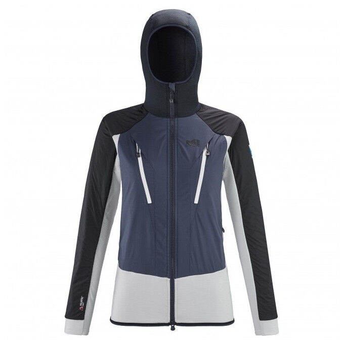 Millet TRILOGY HYBRID ALPHA HOODIE W Dawn/Saphir fleece Millet TRILOGY HYBRID ALPHA HOODIE W Dawn/Saphir fleece