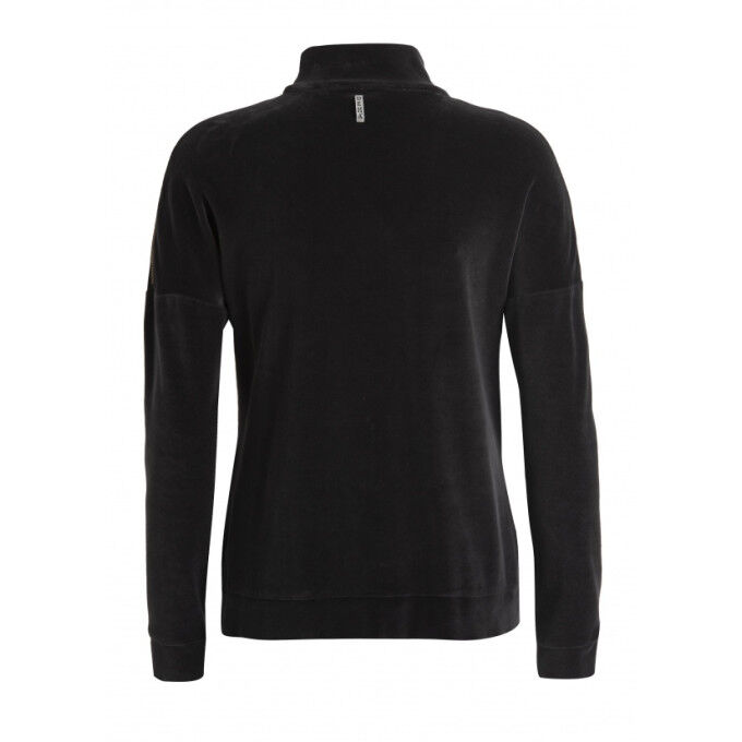 Deha CHENILLE Black Full Zip Sweat Top