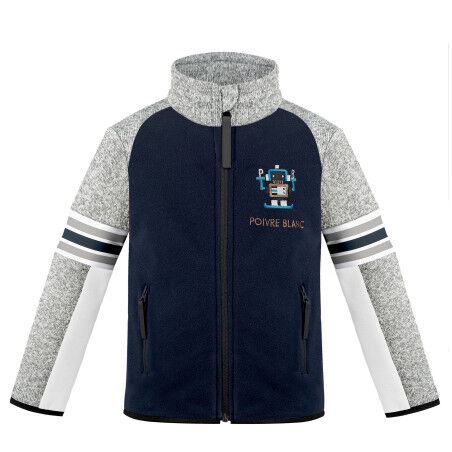 Multico Gothic Blue White Pepper Fleece Jacket
