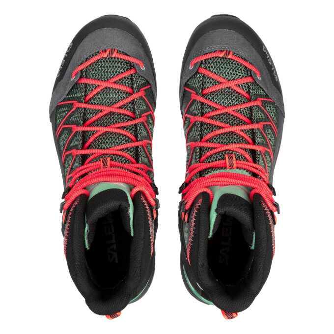 Salewa WS MTN TRAINER LITE MID Feld Green/Fluo Coral Shoes Salewa WS MTN TRAINER LITE MID Feld Green/Fluo Coral Shoes