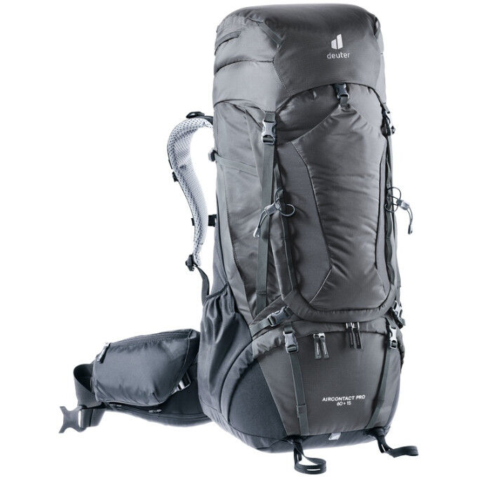 Backpack Deuter AIRCONTACT PRO 60 + 15 Graphite / Black Backpack Deuter AIRCONTACT PRO 60 + 15 Graphite / Black