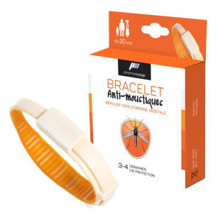 Bracelet anti-moustiques Pharmavoyage Orange