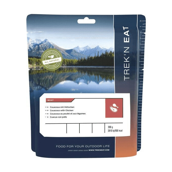Trek n' Eat freeze-dried meal Chicken and vegetable couscous