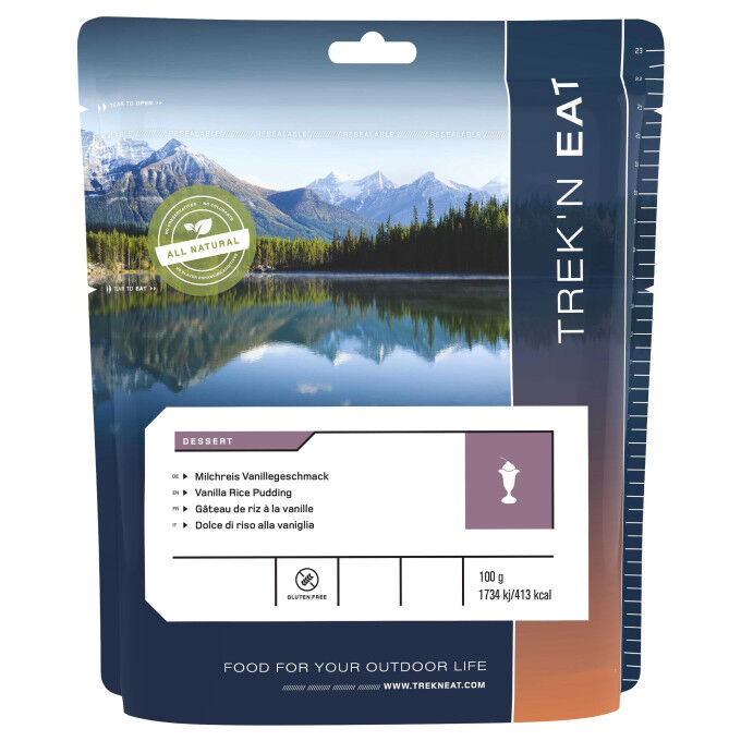 Trek 'n Eat Vanilla rice cake - 100g / 468 kcal Trek 'n Eat Vanilla rice cake - 100g / 468 kcal