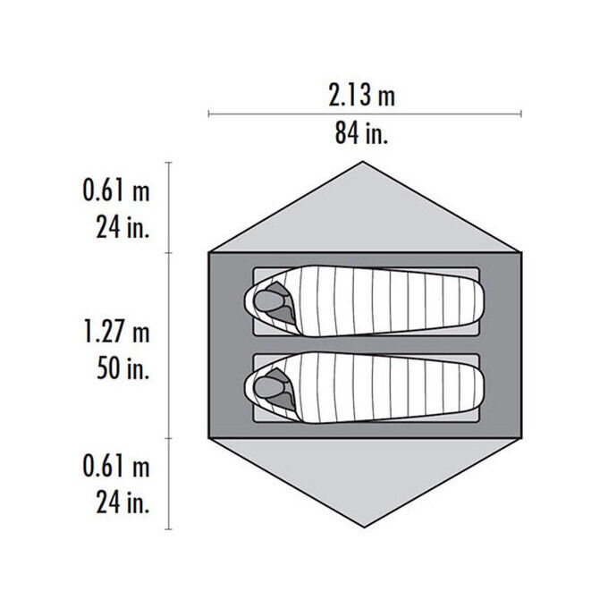 Tente MSR CARBON REFLEX 2 V5 Green