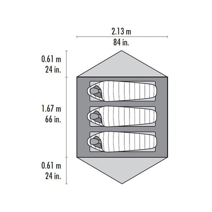 MSR CARBON REFLEX 3 V4 Green Tent MSR CARBON REFLEX 3 V4 Green Tent